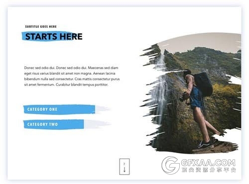 户外摄影极限挑战展示keynote模板 - 顶尖PPT