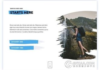 户外摄影极限挑战展示keynote模板 - 顶尖PPT