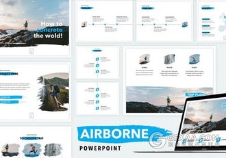 户外摄影极限挑战展示PPT模板 - 顶尖PPT