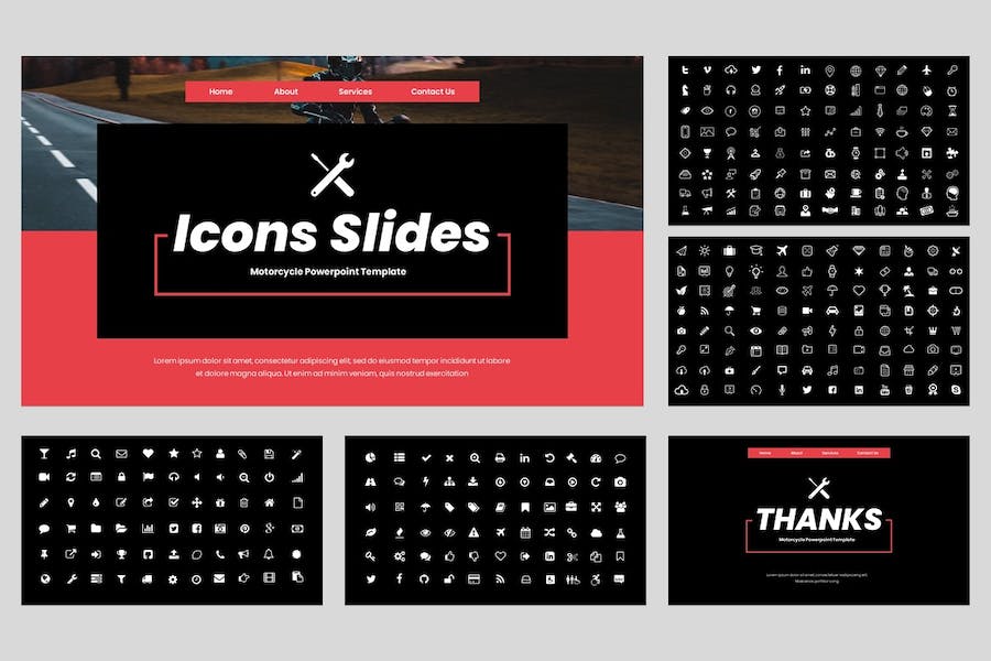 摩托车品牌产品推介运营营销宣传展示方案Keynote模板 - 顶尖PPT