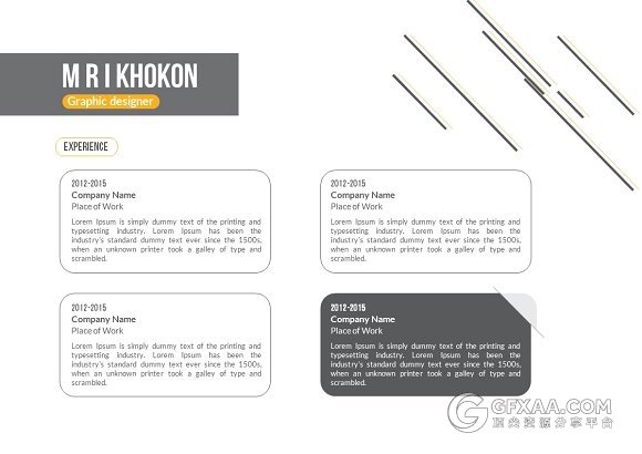 求职应聘作品展示PPT简历模板 - 顶尖PPT