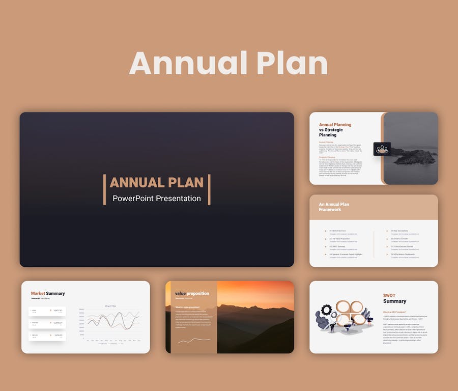 年度计划动画PowerPoint模板 - 顶尖PPT