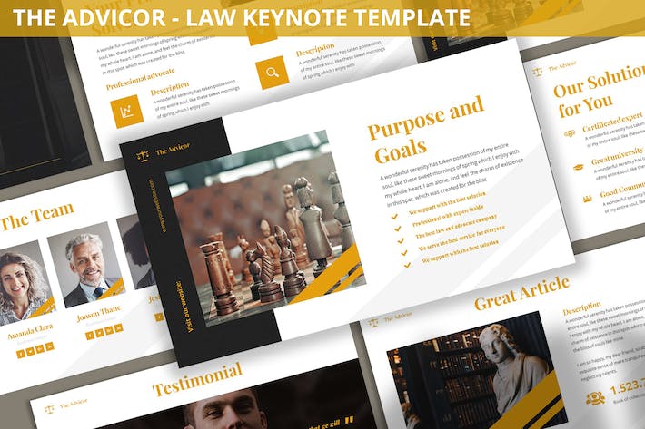 法律咨询律师事务所服务Keynote模板 - 顶尖PPT