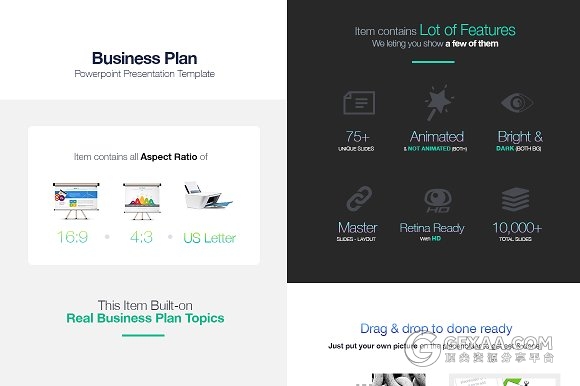 10000页总幻灯片模板3种比例规格22种配色主题 - 顶尖PPT