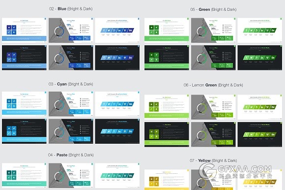 10000页总幻灯片模板3种比例规格22种配色主题 - 顶尖PPT