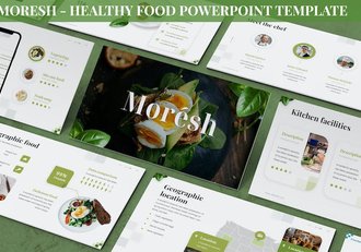 绿色安全健康食品PPT模板 - 顶尖PPT