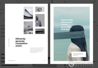 A4规格杂志画册风格keynote模板 - 顶尖PPT