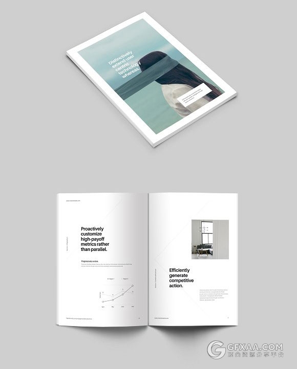 A4规格杂志画册风格keynote模板 - 顶尖PPT