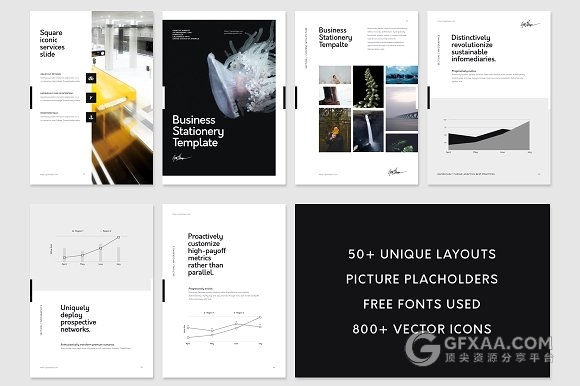 A4规格简约杂志风格多用途keynote模板 - 顶尖PPT