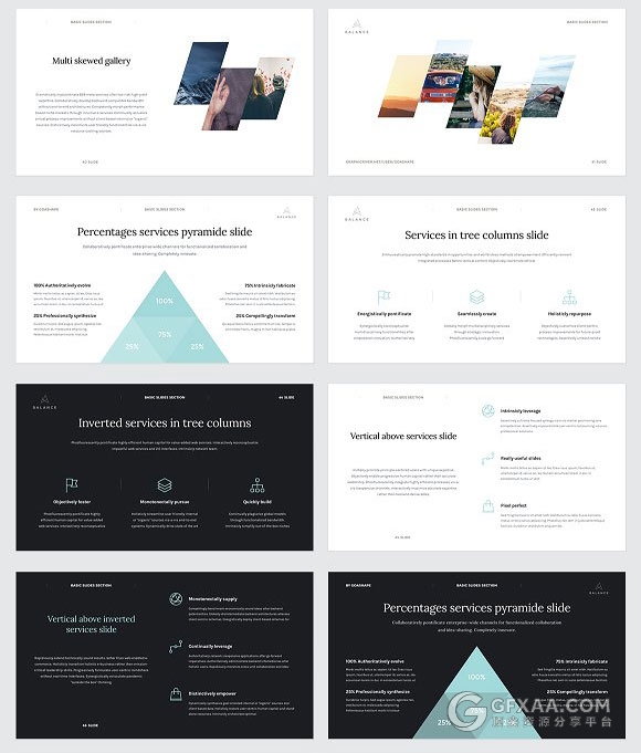 100多页简约商务多用途keynote模板 - 顶尖PPT