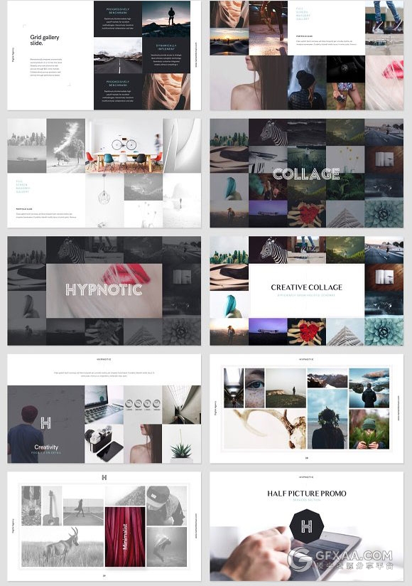 150多页欧美简约时尚keynote模板 - 顶尖PPT