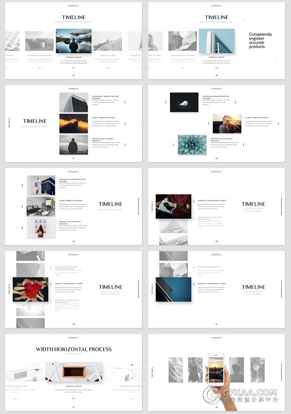 150多页欧美简约时尚keynote模板 - 顶尖PPT