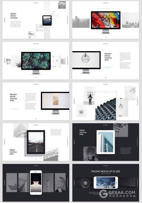 150多页欧美简约时尚keynote模板 - 顶尖PPT