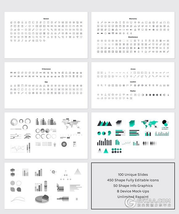 100多页简约商务总结计划keynote模板 - 顶尖PPT