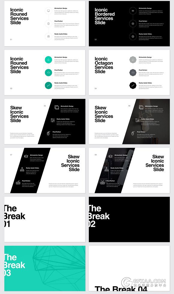 100多页简约商务总结计划keynote模板 - 顶尖PPT