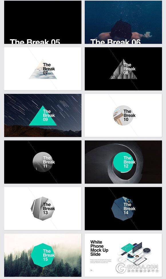 100多页简约商务总结计划keynote模板 - 顶尖PPT