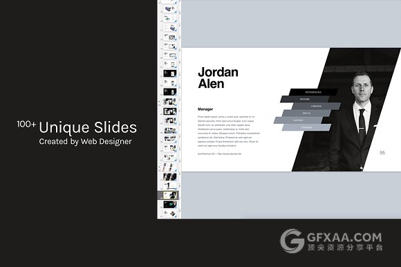 100多页简约商务总结计划keynote模板 - 顶尖PPT