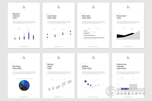 A4规格扁平化简约画册风格keynote模板 - 顶尖PPT