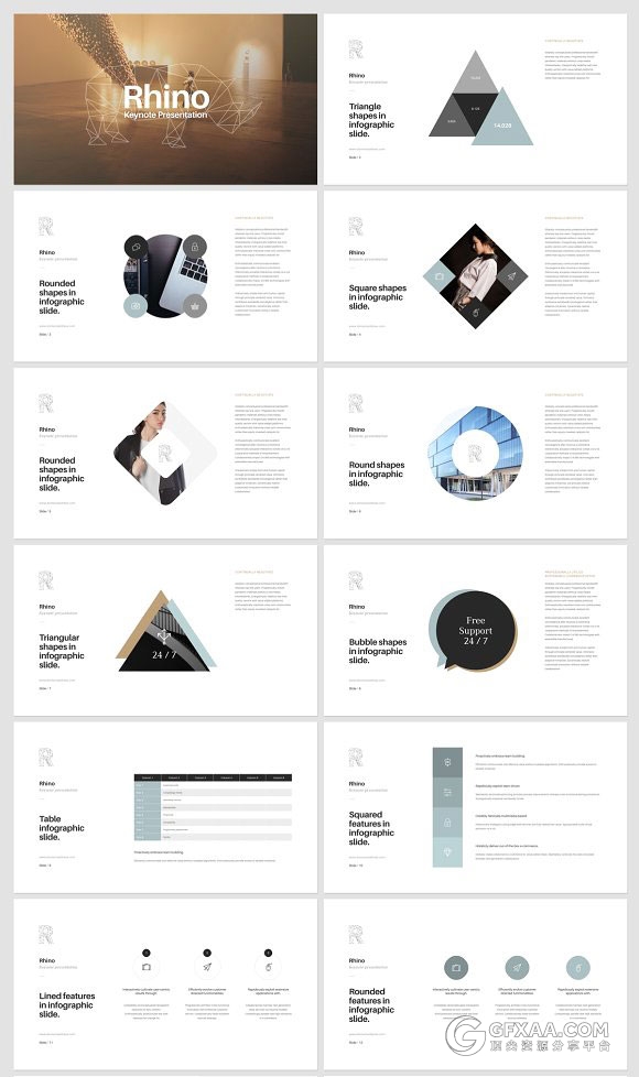 简约商务产品摄影展示keynote模板 - 顶尖PPT