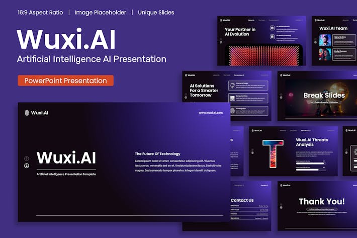 AI人工智能技术介绍展示PPT模板 - 顶尖PPT