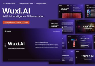AI人工智能技术介绍展示PPT模板 - 顶尖PPT