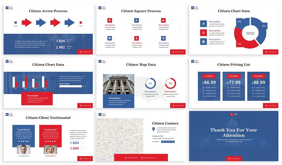 政府公务工作汇报方案PPT模板 - 顶尖PPT