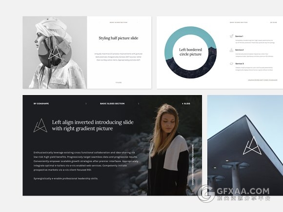 扁平化简约大气服装模特展示PPT模板 - 顶尖PPT