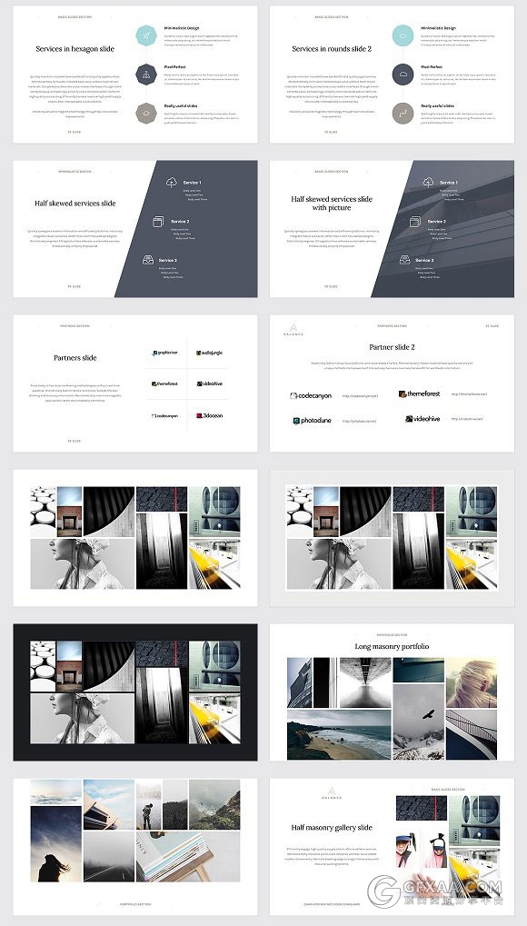 扁平化简约大气服装模特展示PPT模板 - 顶尖PPT
