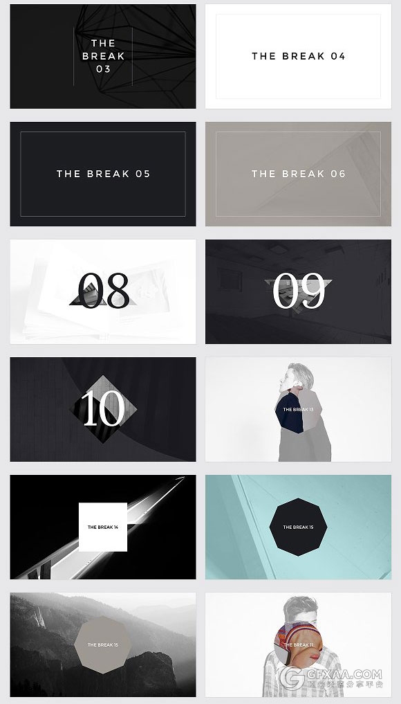 扁平化简约大气服装模特展示PPT模板 - 顶尖PPT