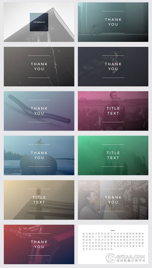 扁平化简约大气服装模特展示PPT模板 - 顶尖PPT