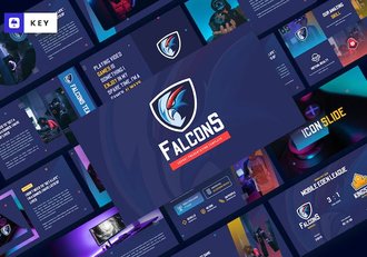 电竞战队介绍赛事规划游戏竞技keynote模板 - 顶尖PPT