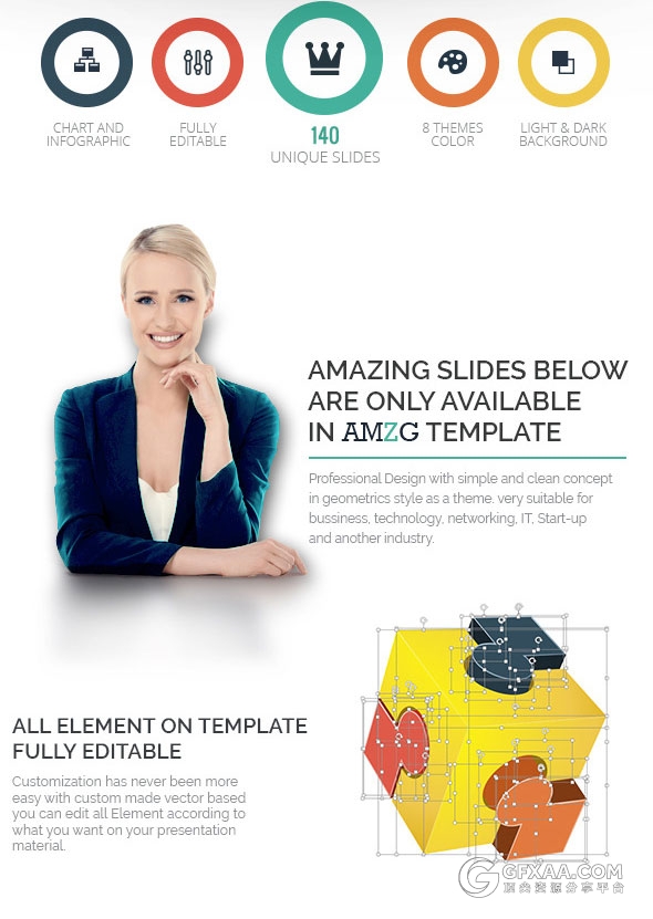 140页欧美商务多用途PPT模板 - 顶尖PPT