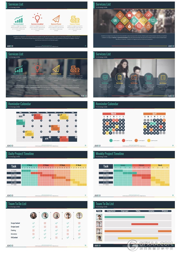 140页欧美商务多用途PPT模板 - 顶尖PPT