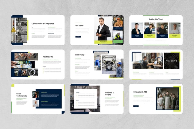 制造业工厂生产流程PPT模板 - 顶尖PPT