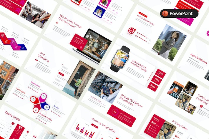 零售配送物流供应链管理PPT模板 - 顶尖PPT