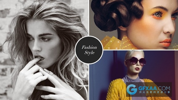 时尚达人秀模特展示PPT简约模板 - 顶尖PPT