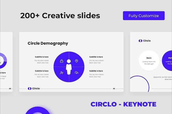 圆圈动画商务通用keynote模板 - 顶尖PPT