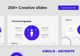 圆圈动画商务通用keynote模板 - 顶尖PPT