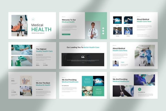 医疗健康医学研究临床医疗医药推广PPT模板 - 顶尖PPT