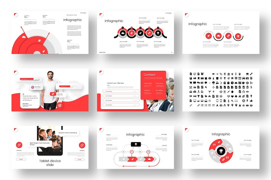 红色商业计划书企业合作团队介绍年计划总结品牌展示通用PPT模板 - 顶尖PPT