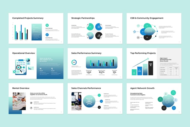 年度报告业绩汇报财务展示PPT模板 - 顶尖PPT