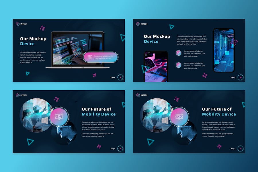 智能科技产品功能展示PPT模板 - 顶尖PPT