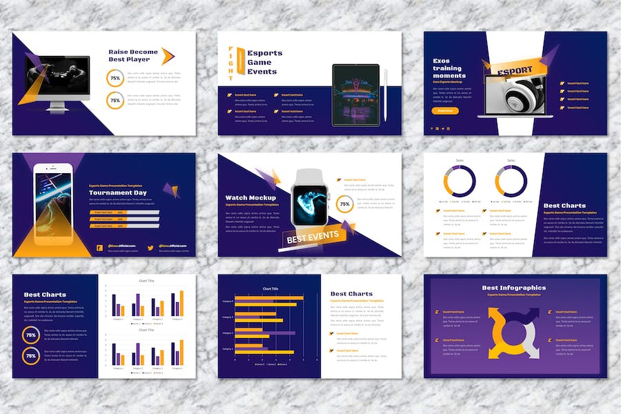 电竞游戏赛事策划Keynote模板 - 顶尖PPT