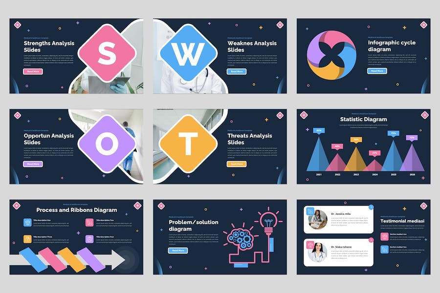 医疗健康诊疗服务介绍PPT模板 - 顶尖PPT