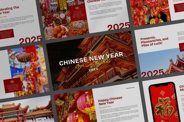 中国新年民俗特色活动推广宣传PPT模板 - 顶尖PPT