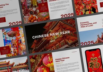 中国新年民俗特色活动推广宣传PPT模板 - 顶尖PPT