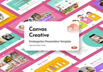 创意卡通风格婴幼儿启蒙PPT模板 - 顶尖PPT