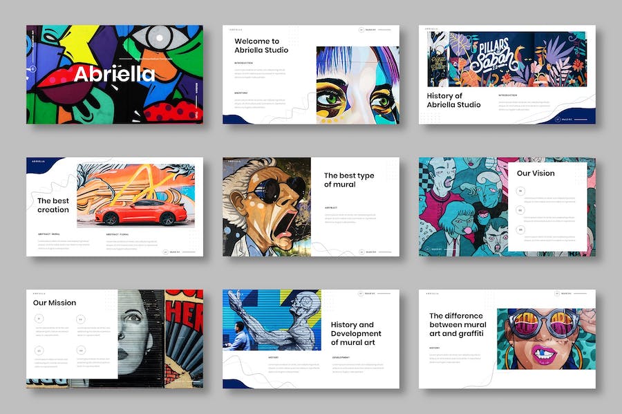 创意设计商务企业视觉展示Keynote模板 - 顶尖PPT