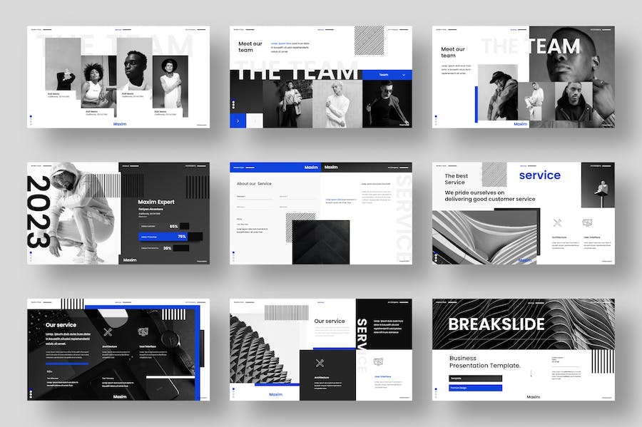 高端欧美商务风格PPT模板 - 顶尖PPT