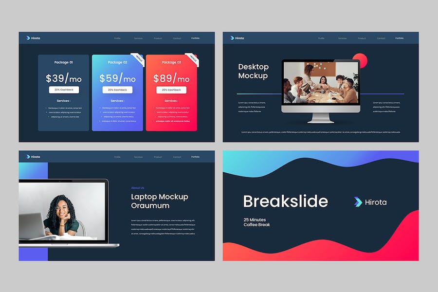 创意机构商务风格PPT模板 - 顶尖PPT